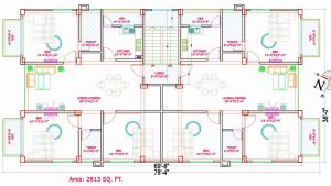 Floor Plan In Bangladesh 67 দুই-ইউনিট-বাড়ির-ডিজাইন-3-room