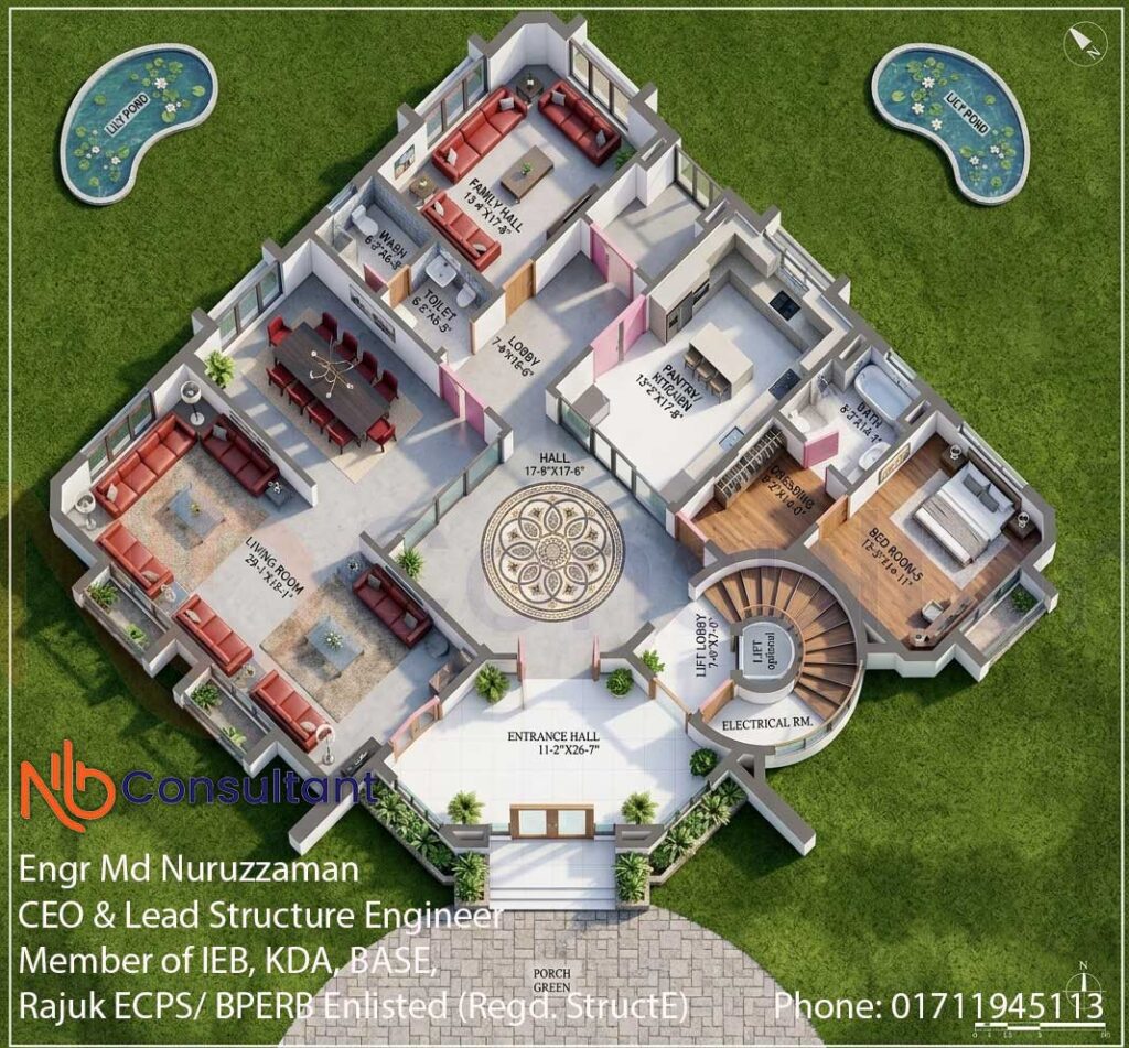 Duplex house design, আধুনিক রাজকীয় ডুপ্লেক্স বাড়ি 2 duplex-house-design-floor-plan-3