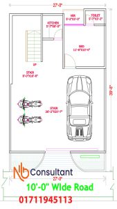 Floor Plan In Bangladesh 22 3 storey building Ground Floor Plan with parking area
