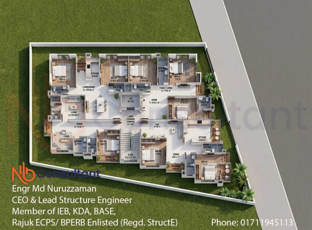 6 Storey Building Design in Bangladesh 4 Floor Plan for 6 Storey Building Design in Bangladesh