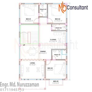 Floor Plan In Bangladesh 6 ২য় তলার প্ল্যান ৬ রুমের ডুপ্লেক্স বাড়ির ডিজাইন ও খরচ