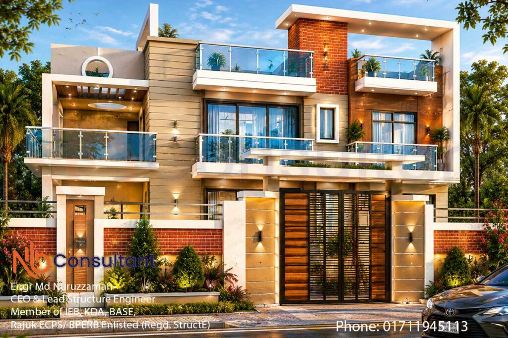 Modern duplex house plans in Bangladesh 1 Modern duplex house plans in Bangladesh- light on