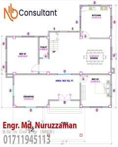 Floor Plan In Bangladesh 3 ground-floor-plan for Duplex house design in village