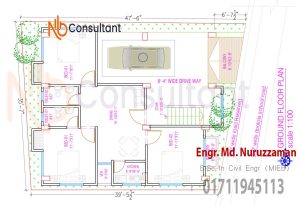 Floor Plan In Bangladesh 16 Ground floor for 5th floor building design
