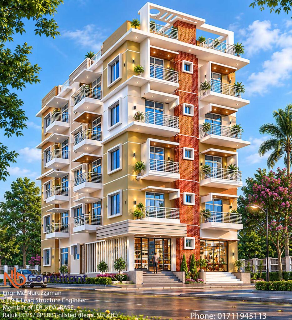 2 unit floor plan 2 bedroom with car parking at Jamalpur Sadar 3 2-unit-floor-plan-2-bedroom-with-car-parking-New Day view Light on
