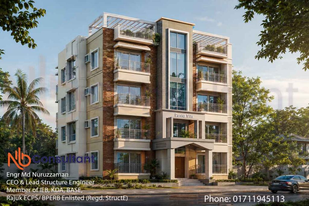 Modern 4 storey building design at kashiani Gopalganj 1 Modern 4 storey building design at kashiani Gopalganj-1
