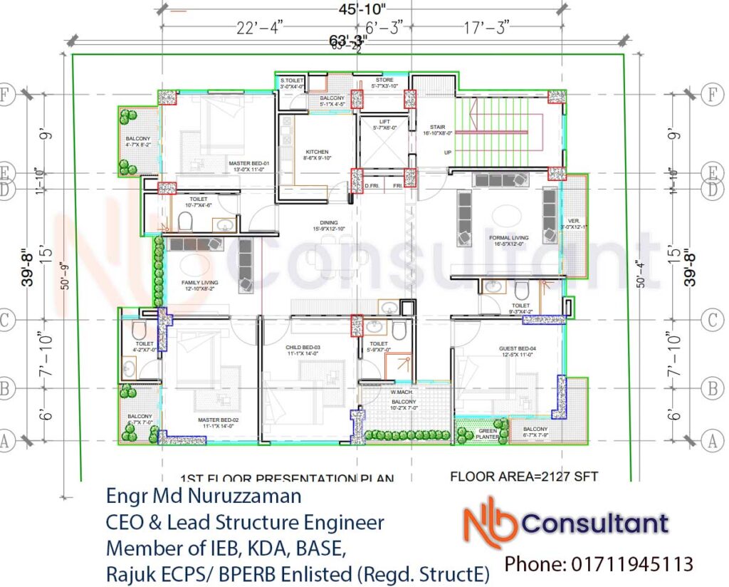 10 Storey Apartment Building Design 1 10 Storey Apartment Building Design Floor Plan 4 bed and 4 toilet