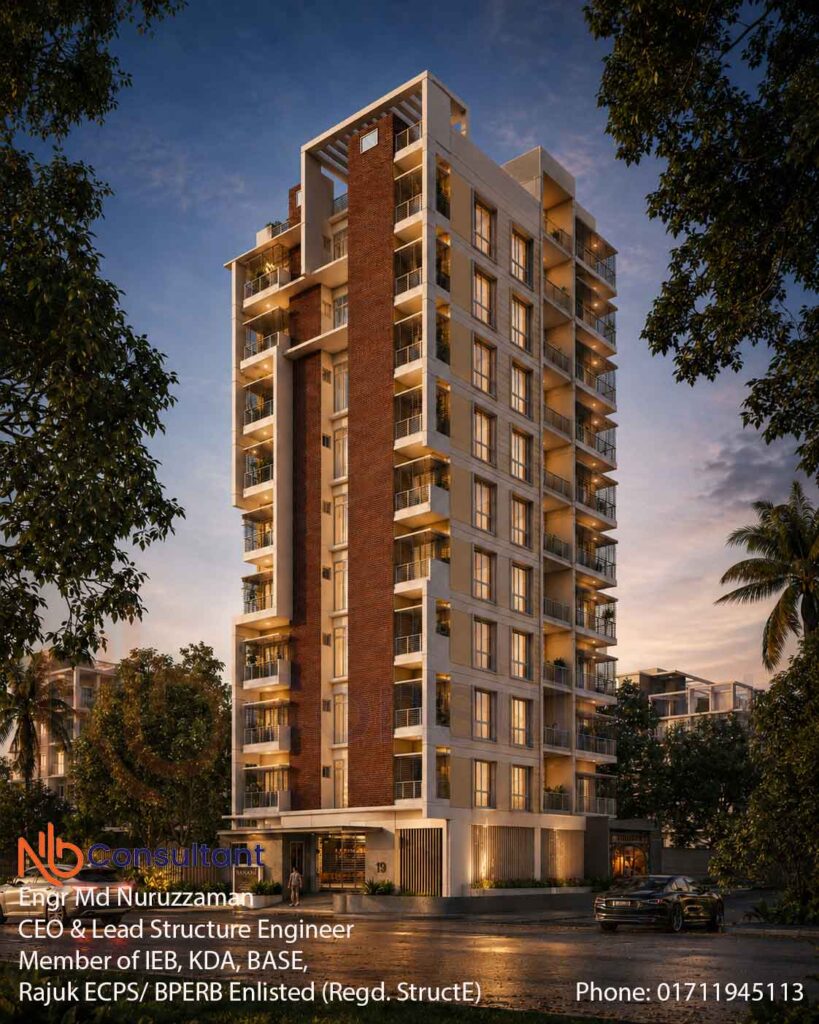 10 Storey Apartment Building Design at Uttora 5 10-storey-building-development-3D-view