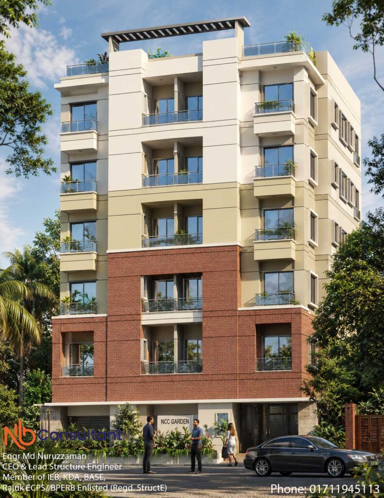 Design Example of a Six Storey Building 1 Design-Example-of-a-Six-Storey-Building-day-view
