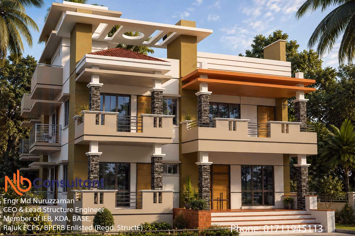 7 decimal land duplex house design thumbnil