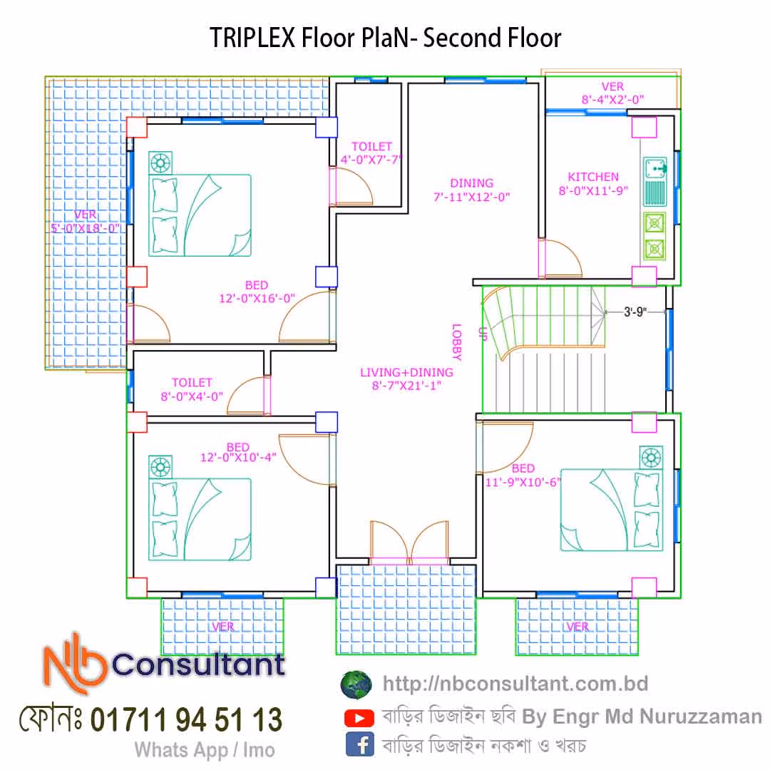 TRIPLEX-Floor-PlaN-Second-Floor