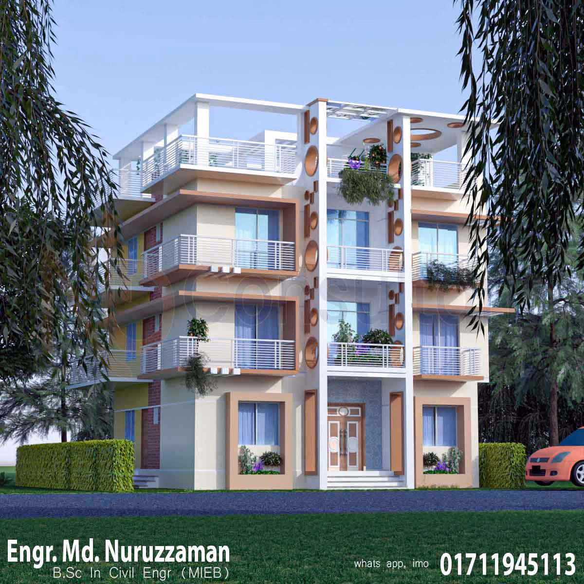 Triplex-Building-in-BD-new-look