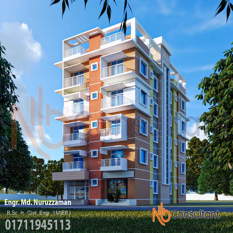 3d view 5th storey 2 unit floor plan 2 bedroom with car parking
