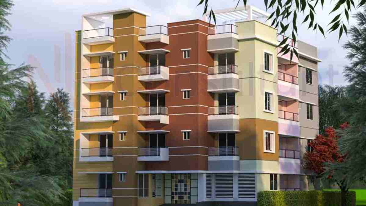 ২ রুম ৩ ইউনিট বাড়ির ডিজাইন