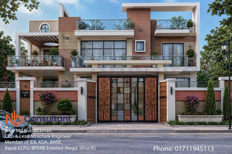 Modern duplex house-design in Bangladesh Duplex building boundary wall and gate design thumbnil2