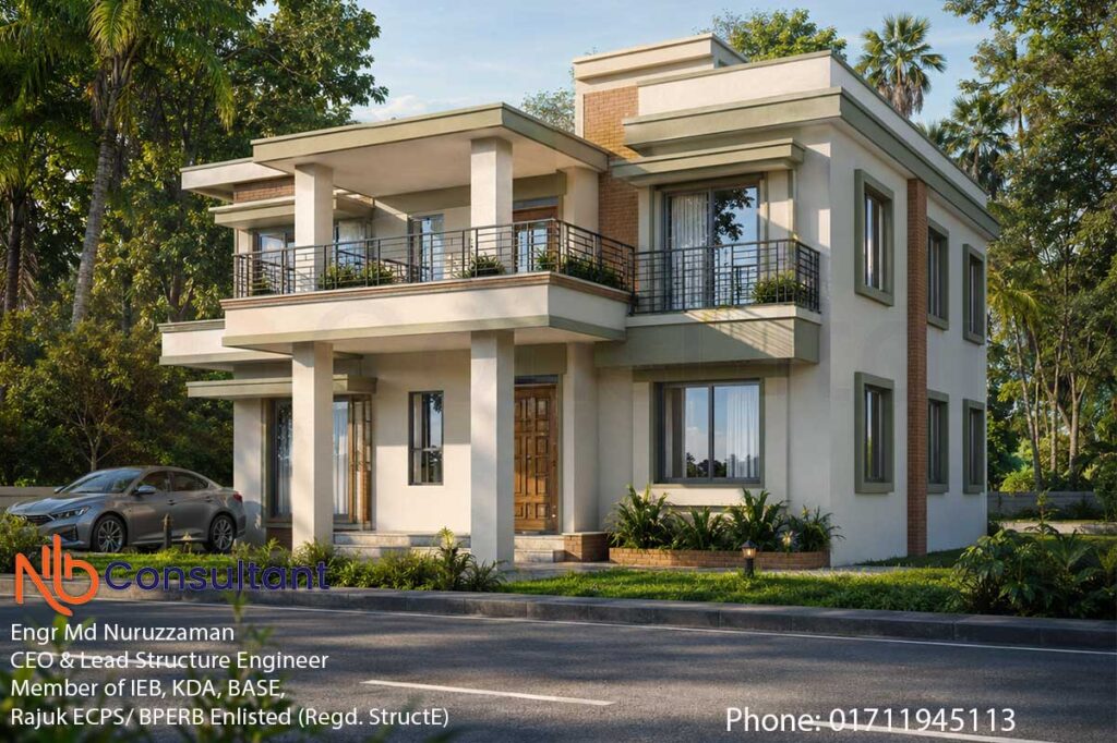 Duplex house design in village thumbnil