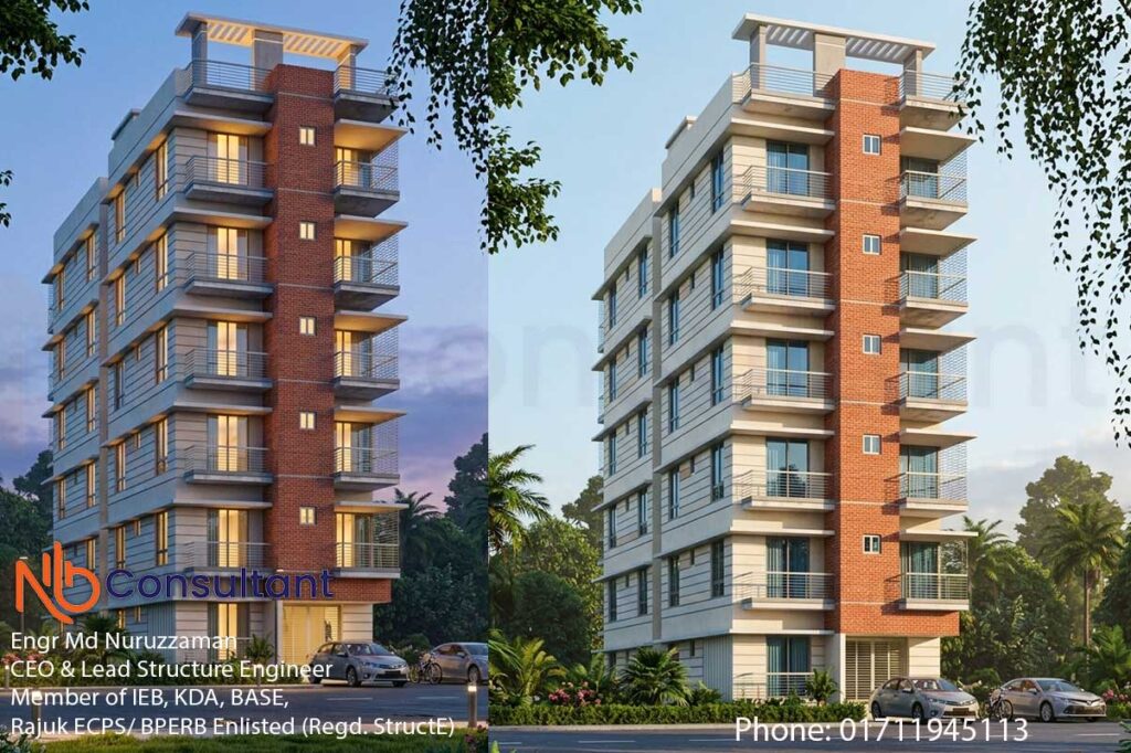 6 storey residential building design thumbnil